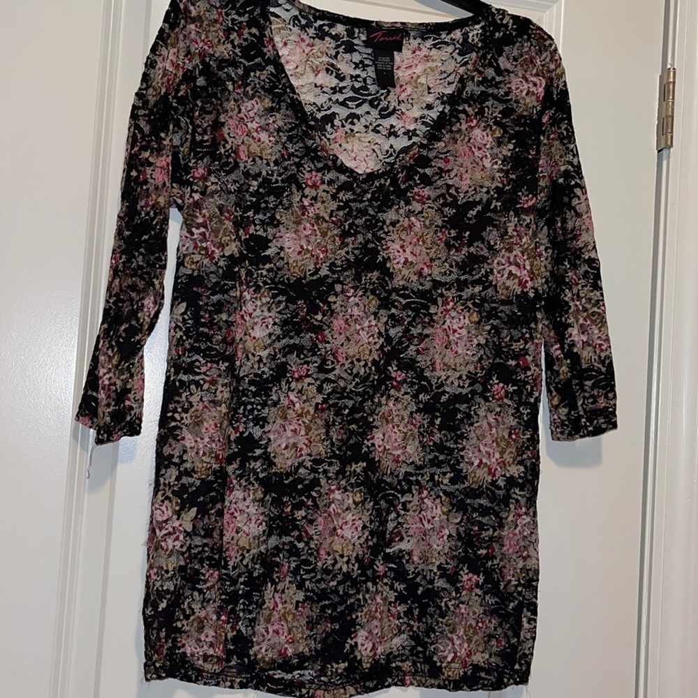 Torrid Lace Floral Top